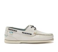 Chatham Zapatos de Bote de Piel para Hombre - Tripulante G2 en Blanco, 6-15