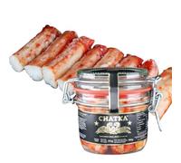 Chatka Patas de Cangrejo Real Rojo, Conserva en Bote de Cristal, 1 Unidad (190 gram)