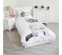 Chaton - Juego de Cama de Gato, Funda nórdica de algodón