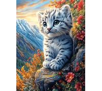 Chaton tigré Dans le paysage montagneux Rompecabezas 500 Piezas Cartón Grueso para Coleccionistas Mitos fantásticos Eventos Team Building Relajación Mental Ocio En Casa Reyes 500 PCS