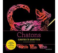 Chatons: Cartes à gratter avec un stylet inclus: 31608