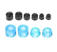 Chatonshen 10 Piezas Cojines para Ejes de Patineta Reemplazo Accesorios de Reparación para Patineta Longboard Set de Cilindros Cónicos de PU Resistente Adecuado, Azul Claro