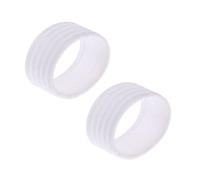 Chatonshen 2 Piezas Anillo Fijador Raqueta de Tenis Silicona Reutilizable Adecuado para Entrenamiento en Casa Clubes Y Deportivos, Bianca