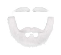 Chatonshen 3 Piezas de Postizo con Cejas como Un Divertido Conjunto de Disfraces. Facial Artificial para Una Rápida Transformación Temáti, Blanco