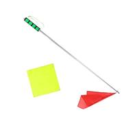 Chatonshen Bandera de Entrenamiento de Caballos, Banderas Amarillas Y Rojas, Práctica de Carga, Guía Turístico, Señalización de árbitro, Mástil Telescópico