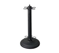 Chatonshen Billiard Cue Rack Soporte Organizador de Tacos de Billar Estante de Acero Almacenamiento Eficiente Modelo Vertical Base Pesada Adecuado para Clubes, Negro