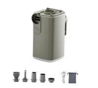 Chatonshen Bomba de Aire Eléctrica Mini Inflador Portátil Compresor Hinchador Desinflador con Función de Vacío Y de Flujo Adecuada para Piscina Inf, Verde con Bolsa