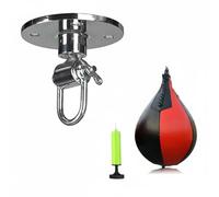 Chatonshen Boxing Speed Ball Equipo de Entrenamiento Colgante Velocidad Metálico Cuero PU Costuras Reforzadas Adecuado para Adultos Gimnasio en Casa Centro de Boxeo