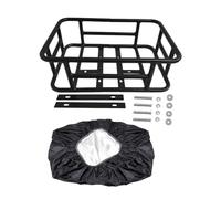 Chatonshen Cesta para Bicicleta, Portaequipajes, Cesta de Hierro Resistente para La Rueda Trasera de La Bicicleta, Cesta con Accesorios de Montaje, Desmontable, Estilo D