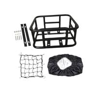 Chatonshen Cesta para Bicicleta, Portaequipajes, Cesta de Hierro Resistente para La Rueda Trasera de La Bicicleta, Cesta con Accesorios de Montaje, Desmontable, Estilo G