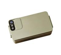 Chatonshen Contenedor Térmico Eléctrico Calentadora Caja Autocalentable Recipiente con Acero Inoxidable 304 Fácil de Limpiar y sin Derrames Adecuado para Trabajo, Verde Menta, Hexagonal