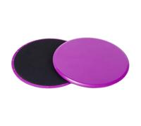 Chatonshen Juego de 2 Discos Deslizantes para Ejercicios de Pilates, para Principiantes, 18 Cm, para Suelos de Parquet, PÚrpura