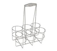 Chatonshen Portabotellas Deportivo con Capacidad para hasta, Botellero para Cerveza, Ideal para Fiestas Y Actividades Al Aire Libre, Plata 33x25.5x17cm