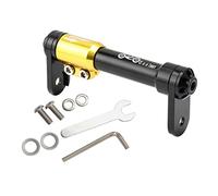 Chatonshen Poste Extensible para Bicicleta, Poste Telescópico de Aleación de Aluminio, Portaequipajes Plegable para Bicicletas, Repuestos para Excursiones en, Negro