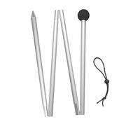 Chatonshen Poste Toldo Aluminio para Tienda Varilla Carpa Bastón Desmontable Plegable Antideslizante Ligero Adecuado para Mochilero Picnic Salida Exterior, Punta Puntiaguda de 1,6 M