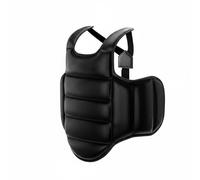 Chatonshen Protector de Pecho de Artes Marciales con Estructura Acolchado Reforzado y Material Transpirable Adecuado para Sesiones de Práctica Entrenamiento , Blanco Y Negro , XS Altura 100-120CM