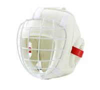 Chatonshen Protector Training Headgear Casco para Artes Marciales Jaula Facial de Acero Diseño Ligero Material de PU Adecuado para Sparring Práctica Deportiva, M