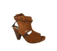 CHATTAWAK 5claracamel37, Sandalia con talón Mujer, marrón Claro, 37 EU
