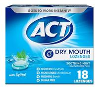 CHATTEM INC ACT secchezza delle fauci Lenitivo menta Lozenges 18 bis (pacchetto di 4)