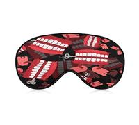 Chatter Teeth Toy Pattern Sleeping Blindfold Mask Cute Eye Shade Cover con correa ajustable para Mujeres Hombres Night