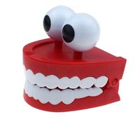 Chatter Teeth, Wind Up Toy, Funny Chomping Fidget Gag with Moving, Novelty Ornament for Tabletop Play Adults Children Family Friends Party Entertainment Broma Use, 3,15 x 3 pulgadas