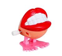 Chattering Teeth Toy - Wind-Up Teeth Toy | Funny Small Feet Toy | Funny Small Feet Toy | Gag Joke Toy | Teeth Props | Novelty Desk Toys | Chattering Walking Toy Feet Knickknack For Boys, & Girls