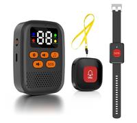 Chatthen Boton Emergencia Ancianos,Emergencias En El Anciano Con 16 Tonos de Llamada y 4 Niveles de Volumen, Adecuado Para Ancianos, Enfermos, Discapacitados, Niños
