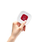 Chatthen Cuidador Buscapersonas SOS Botón de Llamada de Alerta de Enfermera, Restaurante Llamada Buscapersonas, Control Remoto Inalámbrico 433Mhz/1527 Código de Aprendizaje 70m de Alcance de Señal