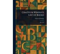 Chatto & Windus’s List of Books