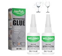 ChAusa 2 Piezas Super Glue Universal, Pegamento Plástico Fuerte, Pegamento Multifungctional Extra Fuerte, Pegamento Extrafuerte Transparente, para Plástico, Metal, Cerámica, Resina (50g)