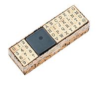 ChAusa 40 Piezas Juego de Sellos del Alfabeto Madera, Sellos Infantiles con Sello de Letras Madera, Alfabeto Cifras y Símbolos con Almohadilla de Tinta Incluida, Ideal para Scrapbooking Manualidades