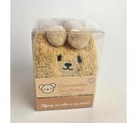 Chaussettes douillettes Ours miel: Ce coffret contient : 1 paire de chaussettes taille unique et 1 petit carnet de conseils bien-être