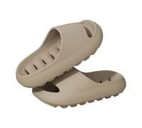 Chausson Homme Maison Ete - Pantoufles Homme Suela Souple Chaussures Bout Ouvert Chaussons Cómodo Slippers Transpirable Pantoufle Antideslizante Interieur Exterieur Chaussure Chic Slipper, caqui, 42
