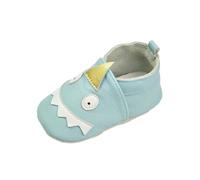 Chaussons Cuir Souple Bébé Antidérapant Chausson Fille Chausson Cuir Bébé Garcon 0 À 24 Mois Chaussures Bébé Pas Chaussures Bébé Filles Souples Cuir Suédé Dessin Anim Baby Slippers Animal, azul claro