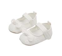Chaussures Bautême Princesse Bébé Fille Chaussures Priers Pas Antideslizants Chaussons de Camine Souple Tout-petite filles, A2., 9-12 mois