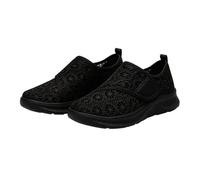 Chaussures Casual Transpirable - Chaussures Femme Sport Chic Baskets Pies Larges Sneakers Orthopédique Shoes Scratch Basquetas Cómodas Shoes A Enfiler Basket Antideslizante Sneakers, Negro , 37 EU
