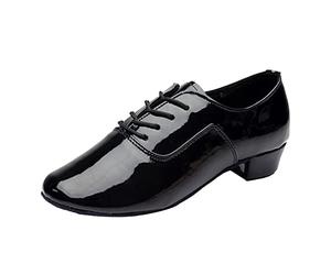 Chaussures De Danse Homme - Chaussures Homme Chic et Casual Basket Modern Sneakers Talon Bloc Basquetas Uni Baskets à Cordes Cómodo Sneaker Slip Ins Danse Latina Grande taille Basquette, Negro , 43