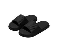 Chaussures De Maison Femme - Chaussons Femme Suela Antideslizante Ete Claquetas Confort Pantoufle de Ducha Chaussures Casual Chausson Chic Slippers Interieur Pantoufles Ouvert Slipper, Negro , 42 EU