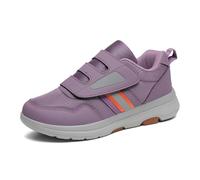 Chaussures de Marche Homme Femme en Cuir et Mesh, Baskets Seniors Sans lacets à Large Bride, Sneakers Grande Tamañille, Basket Running MixConfort, Tenis Suela Antideslizante - Sport Casual Jourdien