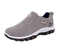 Chaussures De Marche Homme sans lacets - Basket Homme Legere Cómodo Chaussure Sport Outdoor Sneakers Casual Grande taille Basquette Chic Sneaker Antideslizante Basquette Basquette, gris, 42 EU