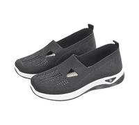 Chaussures Femme Confort Chic Ligero Transpirable Chaussure De Caminar Verano en Mesh Zapatillas De Plataforma Ortopédica sin Cordones Cómodas Antideslizante Basket Running Tenis Gym Jogging, Dark