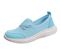 Chaussures Femme Ete Basket Femme Antideslizante Blanche Espadrille Femmes Chaussures Chaussures Cómodo Baskette Verano Confort Chic Y Sport pour Baskets de Tenis Flexible Marche Flexible, azul, 36 EU