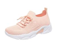 Chaussures Femme ete Chic Baskets De Seguridad Femme Legere à Enfiler Punta de Acero Cojín De Confort Zapatillas Compensee Basses para Antideslizantes Zapato de Trabajo Cómodo Barato, 01 Light Pink