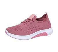 Chaussures Femme ete Chic Baskets De Seguridad Femme Legere à Enfiler Punta de Acero Cojín De Confort Zapatillas Compensee Basses para Antideslizantes Zapato de Trabajo Cómodo Barato, 02 rosa, 39 EU