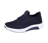 Chaussures Femme ete Chic Baskets De Seguridad Femme Legere à Enfiler Punta de Acero Cojín De Confort Zapatillas Compensee Basses para Antideslizantes Zapato de Trabajo Cómodo Barato, 02 negro., 38 EU