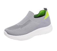 Chaussures Femme ete Chic Sneakers Chaussures Orthopédiques Suela Flexible Legere sans Cordones Tennis Confort Outdoor de Jogging Sport Fitness Gym Athlétique Transpirable Air Course Verano Sneakers