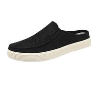 Chaussures homme sans lacets faciles à chaussures Casual d'été Homme Chausson Legere confortable et Chic Pantoufles Transpirable Chaussons De marche Antideslizant Pantoufle, Negro , 42 EU