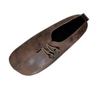 Chaussures Plate Femme Verano - Sandales Femme Slip Ins Chaussure Punta Cerrada Sandalette Punta Redonda De Caminar Zapato Cuero Suave Casual Sandalette Cómodo Transpirable Grande Size Sandalia