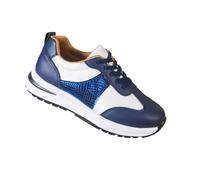 Chaussures randonnée Femme - Basket Femme Plateforme Sneakers Outdoor Chaussures Laçage Chaussure Chic Sneakers Colorés Basket Anti-Deslizantes Sneaker Basses Shoes Jeunesse Chaussure, A Blue, 43 EU