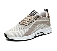 Chaussures Rehaussantes Homme Invisible Height Increasing Elevator Shoes Chaussures de Cuñas Invisibles para Hombre Suela Antideslizante Zapatillas, Caqui, 10 cm, 40 EU